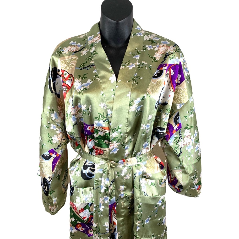 Oriental brand Vintage Long Kimono Robe, fits S-M